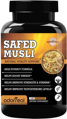 Adorreal Natural & Pure Safed Musli for Power, Strength & Stamina