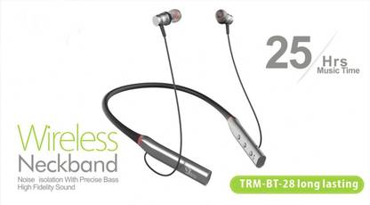 M Memore Treams TRM BT 28 Headphone Battery Backup 25 Hours Bluetooth