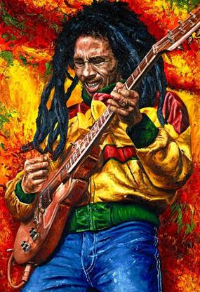 Bobe Marleyy Paper Print