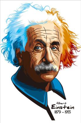 Albert Einstein Paper Print