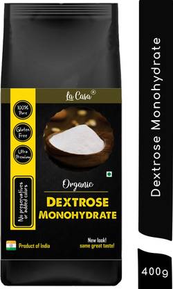 La Casa Organic Dextrose Monohydrate | Premium Sugar Alternative | Vegan & Gluten Free | Glucose Powder | Starch Powder
