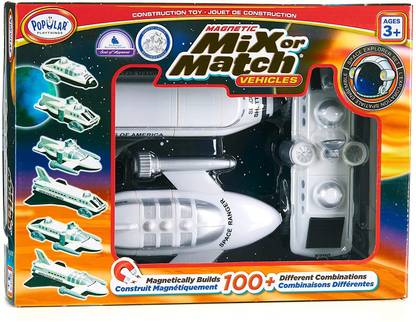 Popular Playthings Mix or Match Magnetic Space Vehicles
