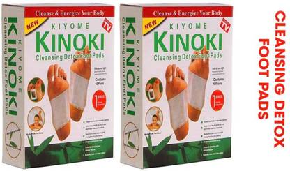 KIYOME KINOKI Foot Pads for Stress Relief Sleep|Remove Toxins|Rest and Pain Free [2 BOX] Plaster & Patch