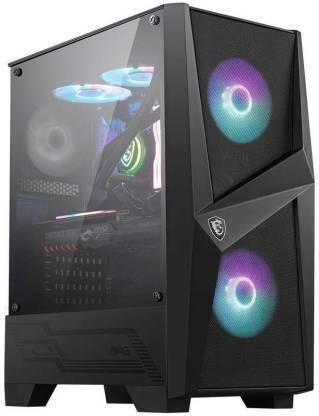 MSI MAG Forge 100M RGB Computer Gaming Cabinet/Case Support ATX/mATX/Mini-ITX 2 x USB 3 Gen1 Type-A / 1 x HD Audio / 1 x Mic mid tower Cabinet