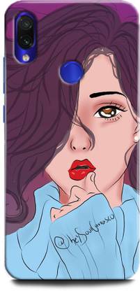 INDICRAFT Back Cover for Redmi Note 7 GIRL, CRY, SAD, ANIME, ABSTRACT ART