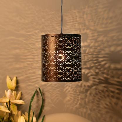Flipkart Perfect Homes Antique Filgree Hanging Moroccan Ceiling Lamp Copper Finish Pendant Light Turkish Arabic Fancy Pendants In India Flipkart Perfect Homes Antique Filgree, Retro Copper Lamp Shade