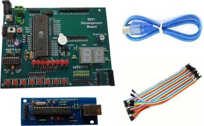 SPECTRACORE 8051 Microcontroller Development Board With USB Programmer & 40-Pins Wires Combo Micro Controller Board Micro Controller Board Electronic Hobby Kit