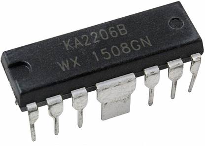 EMERGING TECHNOLOGIES 3 PCS KA2206B LINEAR INTEGRATED CIRCUIT STEREO AUDIO AMPLIFIER KA2206B KA2206 2206 Electronic Components Electronic Hobby Kit