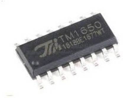 EMERGING TECHNOLOGIES 10 PCS TM1650 SOP-16 led driver 4 digit Electronic Components Electronic Hobby Kit