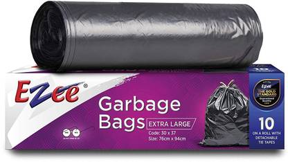 EZEE Garbage Bag 30 Inches x 36 Inches 50 Pieces Jumbo 50 L Garbage Bag  Pack Of 3