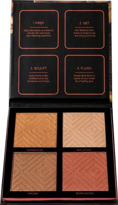 Gorgeous Girl Makeup GGH-BRONZE 4 Color Highlighter Palette Highlighter