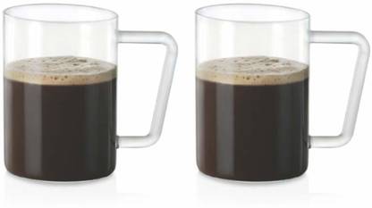 BOROSIL Vision Grande Glass Beer, Set of 2 - Freezer Proof, 500 ml Glass Beer Mug