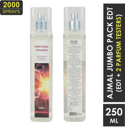 Ajmal Mercurial Thunder - 2000 Sprays Eau de Toilette - 250 ml (For Men & Women) Eau de Toilette  -  250 ml