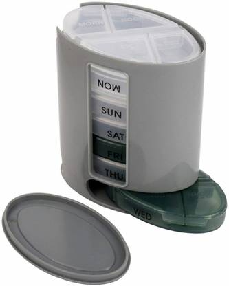 Siya Enterprise 7 Day Pill Medicine Box Organiser to Avoid Forgetting of Taking The Medicines Regularly on Time, (7 Pill Boxes with 4 Slots in Each) Pill Box