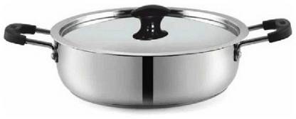pnb kitchenmate Romano Karahi27cms-4Ltr Kadhai 27 cm diameter with Lid 4 L capacity