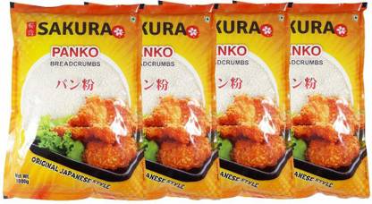 SAKURA Combo Pack Of 4 Panko Breadcrumbs |(1kg Each) 4 kg