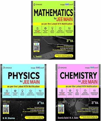 Cengage JEE Main ( Physics, Chemistry, Maths ) Set Of 3 Books, 3E,