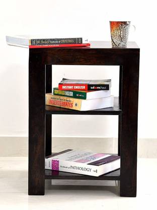 BARZISN Solid Sheesham Wood Console Table For Bed Room , Living Room Solid Wood Side Table