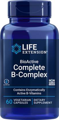 Life Extension Complete B-Complex Vegetarian Capsules, 60 Count