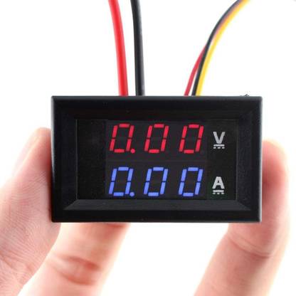 Super Debug 0.28'' 5 Wires Red Led Digital Dual DC 100V 100A Voltmeter Ammeter Electronic Components Electronic Hobby Kit
