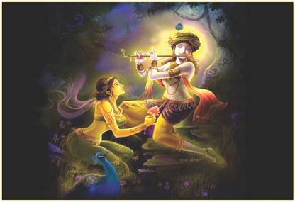 Radha Krishna Image, Wall Poster Photographic Paper