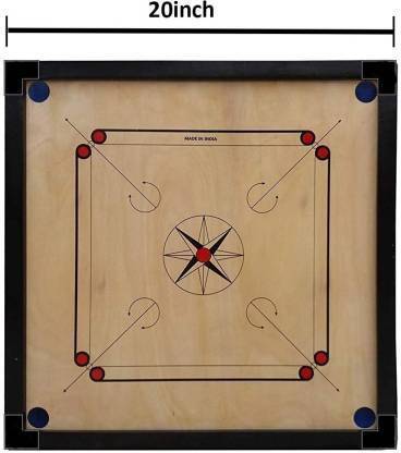 KAYIMA wooden caroom board 20 inch 5 cm Carrom Board