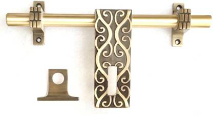 Alix 138 Aldrop, Fancy Aldrop, Door Aldrop, Aldrop for Door, Door Fittings Kit, Door Accessories, Door Kit (10 Inch, 16 mm Rod Dia, Finish : Antique Brass) Zinc, Stainless Steel Door Handle