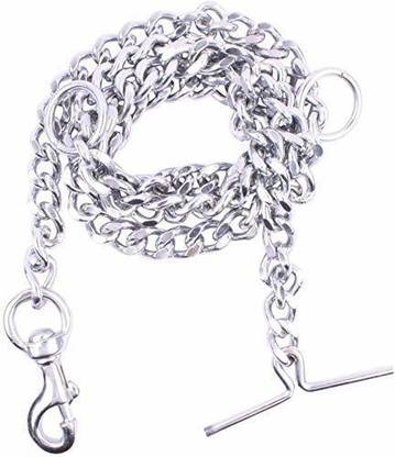 JK INTERNATIONAL CUT DOG CHAIN WITH NICKLE COATING CHAIN 4 NUMBER. 125 cm Dog & Cat Chain Leash