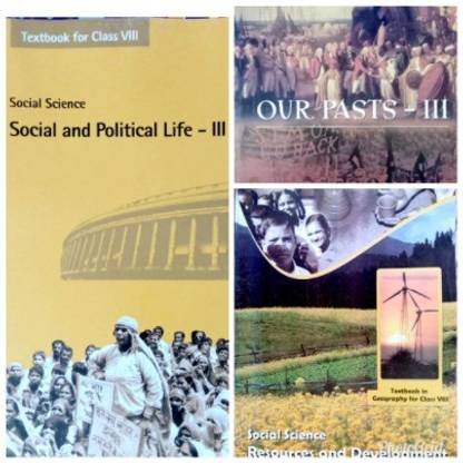 Combo Of 3 Books Of SOCIAL SCIENCE For Class 8 NCERT( HISTORY, GEOGRAPHY, CIVIICS)