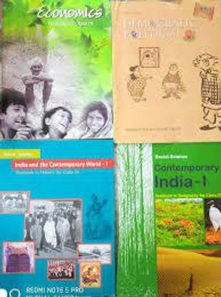 Combo Of 4 Books Of SOCIAL SCIENCE For Class 9 NCERT( HISTORY, GEOGRAPHY, CIVICS, ECONOMICS)