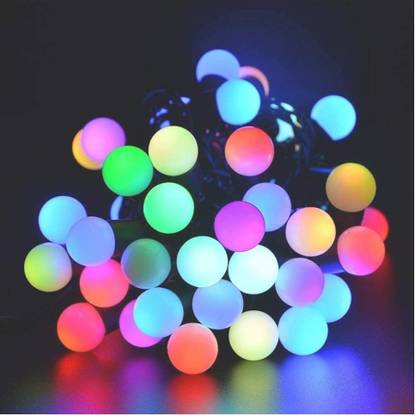Fanatic Store 30 LEDs 11.43 m Multicolor Flickering Ball Rice Lights