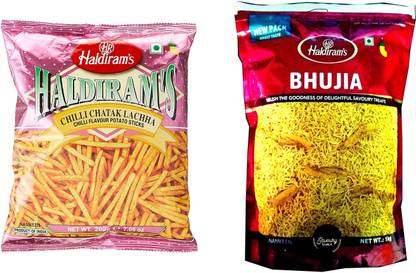 Haldiram's Chilli Chatak (200 g) & Bhujia (1 kg)
