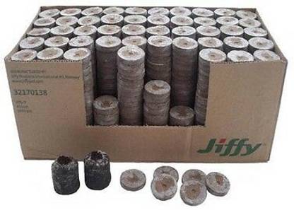 WE Hydroponics Jiffy Coco Pellets/Coco disc/Coco Coin 50mm Growing Medium- Full Box (Set of 560) Potting Mixture