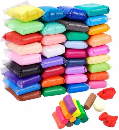 Macy Colourful Foam Clay Non-Toxic Modeling Air Dry Clay with Tools,Clay Set of 36 Pcs Colours,Colors Air Dry Clay for Kids DIY Ultra Light Modelling Bouncing Clay with Tools for Kids 36 Pcs Different Color Clay Art Clay