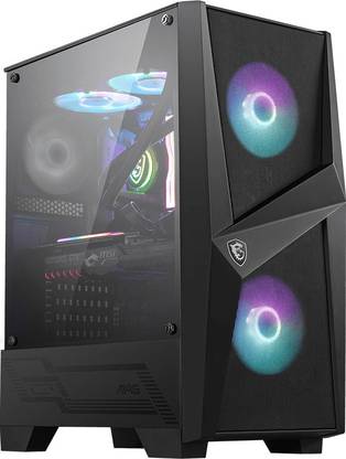 MSI MAG FORGE 100R Mid-Tower Cabinet with USB 2.0 and USB 3.0 Ports Compatible with Computer