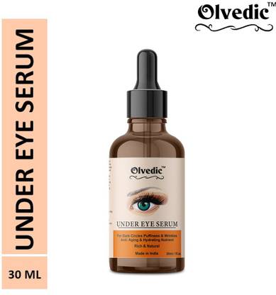 Olvedic 100% Pure Acid Hydra Boost Under Eye Recovery Serum, Reduces Dark Circles, Puffiness & Wrinkles 30 ml