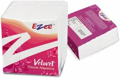 EZEE Tissue Paper Napkins - 100 Pieces (Pack of 4)