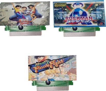 VK MART 8 Bit Tv Video Game Cassetts Like JUNGLE,BOOK,MIGHTY,FINAL,FIGHT,ROCKMAN,(pack of 3)  Gaming Accessory Kit