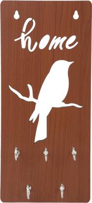 सेहाज़ आर्टवर्क Home-Bird-KeyHolder लकड़ी की होल्डर