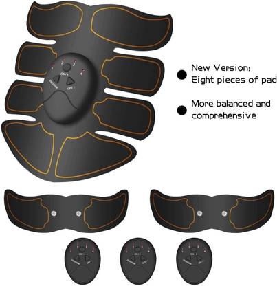 MD Retail Muscle Toner Abdominal Toning Belt EMS ABS Toner Body Muscle Trainer Wireless Portable Unisex Fitness Training Gear for Abdomen/Arm/Leg Training Home Office Exercise Abs Stimulating Belt- Abdominal Toner-Training Device for Muscles- Wireless Portable to-Go Gym Device- Muscle Sculpting at Home- Fitness Equipment for at-Home Workouts Massager