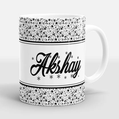 सुब्लिक्राफ्ट Akshay " By Name Multi Colour Printed सिरेमिक मग