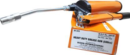 Bison HAND OPERATED GREASE GUN BI203 IN Orange Manual Pump