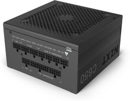 Nzxt C650 650 Watts Computer PSU with 2 SATA Cables