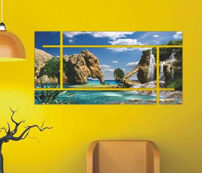 Jagvii 59 cm Magical window ,Slide wall sticker Removable Sticker