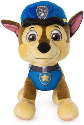 PAW PATROL Basic Plush Core Chase Soft Toys  - 8.3 cm