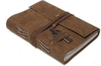 DI-KRAFT Handmade Leather Dairy A5 Diary Unruled 200 Pages