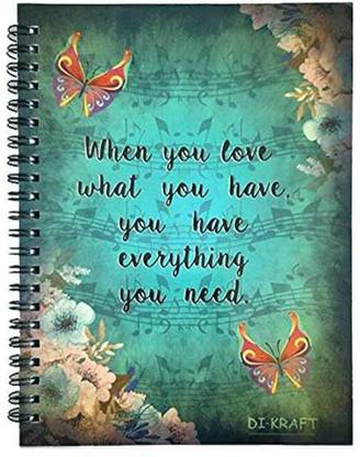 DI-KRAFT Wiro binding diary A5 Diary Unruled 160 Pages