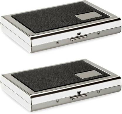 Sadarbazaarsales.Com |Premium Quality| Handcrafted |Combo of 2| Black_ATM Driving Licence,Business Name Card, Debit/Credit, Personal ID Holder Cum Mini Wallet 6 Card Holder