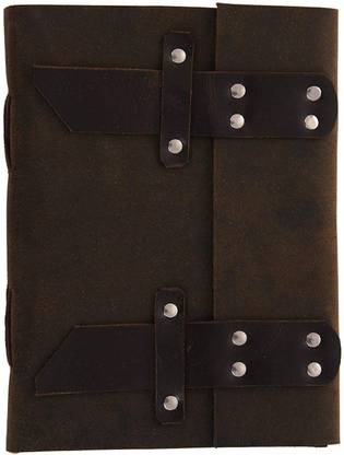 DI-KRAFT Handmade Classic Design Leather A6 Diary Unruled 200 Pages