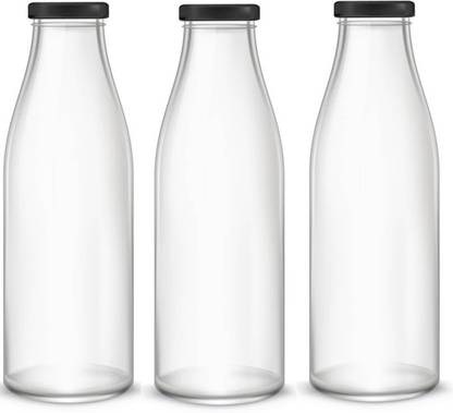 AFAST Water/ Milk Bottle With Lid, Set Of 3, 1000 ml -RT38 1000 ml Bottle